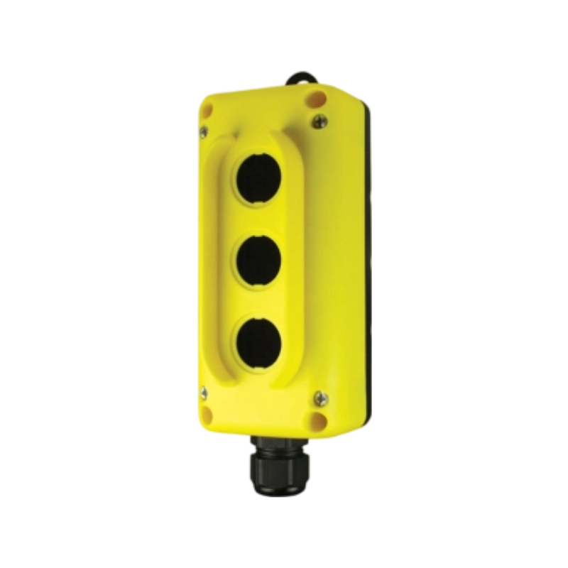 3-Hole High-Resistance Thermoplastic Control Station Enclosure