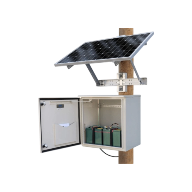 Outdoor Dustproof Weatherproof Pole-Mounted Solar Battery Enclosure Cabinet
